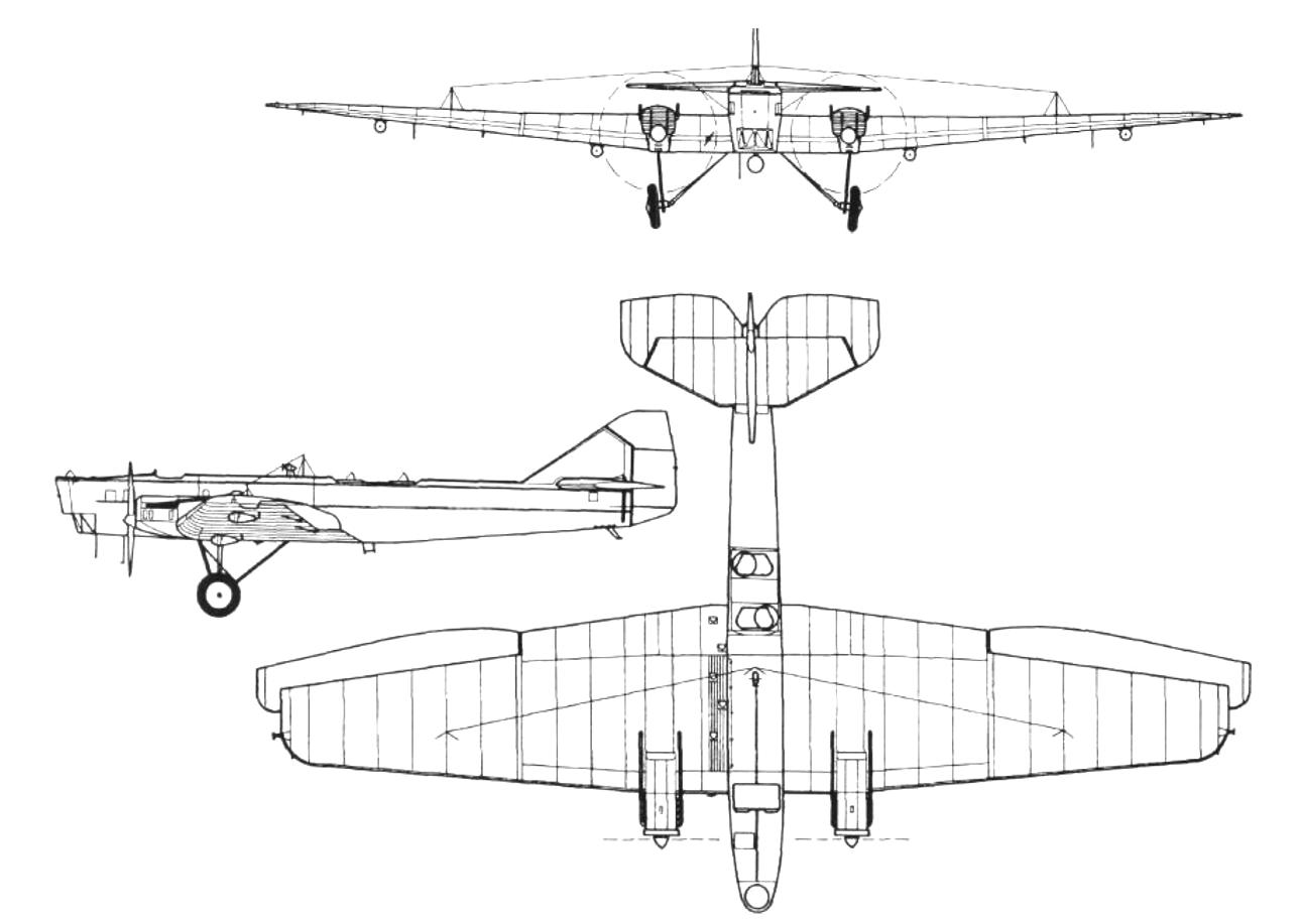 Тяжелый бомбардировщик ТБ-1 (АНТ-4). - Российская авиация